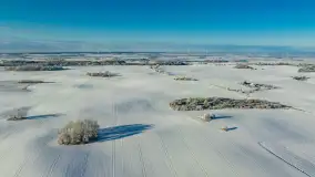 Zimowe Mazury z drona na różnych ujęciach - zdjęcie 10