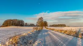 Wschód słońca w okolicach wsi Podlasie, grudzień 2023 r. - zdjęcie 16