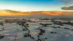 Wschód słońca w okolicach wsi Podlasie, grudzień 2023 r. - zdjęcie 23