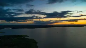 Zapomniany zachód słońca w Pierkunowie z drona, lipiec 2020 r. - zdjęcie 14