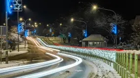 Zimowy Kętrzyn w nocy, styczeń 2024 r. - zdjęcie 48