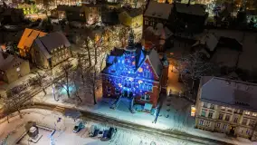 Zimowy Kętrzyn w nocy, styczeń 2024 r. - zdjęcie 12