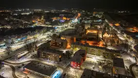 Zimowy Kętrzyn w nocy, styczeń 2024 r. - zdjęcie 21