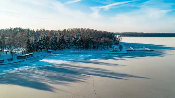Zimowa wersja Kisajna, porty w zatoce Tracz, styczeń 2024 r. - zdjęcie 6