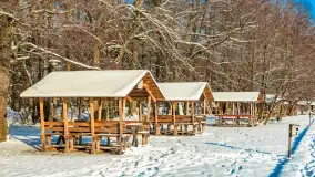 Zimowo i przed zachodem słońca na przystani Harsz Zdorkowo - zdjęcie 10