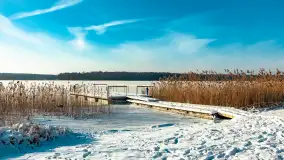 Stranda w mrozie i śniegu, styczeń 2024 r. - zdjęcie 4