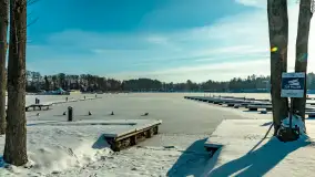 Stranda w mrozie i śniegu, styczeń 2024 r. - zdjęcie 36