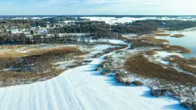 Różne miejsca na Mazurach na zimowych zdjęciach z drona, styczeń 2024 r. - zdjęcie 17