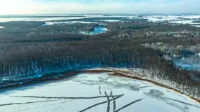 Różne miejsca na Mazurach na zimowych zdjęciach z drona, styczeń 2024 r. - zdjęcie 28