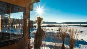 Jezioro Bełdany i Mazurski Raj w zimowej scenerii, styczeń 2024 r. - zdjęcie 2