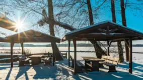 Jezioro Bełdany i Mazurski Raj w zimowej scenerii, styczeń 2024 r. - zdjęcie 54