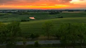 Zachód słońca na wschodnich obrzeżach Kętrzyna, sierpień 2023 r. - zdjęcie 13