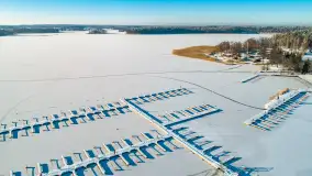 Bełdany, Piaski i Mazurski Raj z lotu ptaka, styczeń 2024 r. - zdjęcie 8