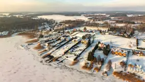 Jezioro Tajty i wieś Wrony przed zachodem słońca, styczeń 2024 r. - zdjęcie 7