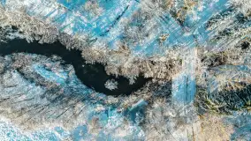 Zima nad rzeką Dajna, witajcie na bajecznych Mazurach, styczeń 2024 r. - zdjęcie 4