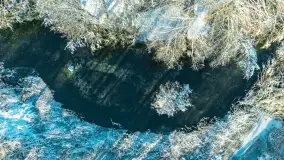 Zima nad rzeką Dajna, witajcie na bajecznych Mazurach, styczeń 2024 r. - zdjęcie 31