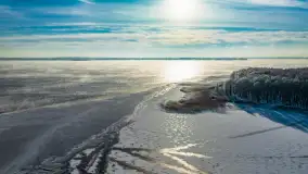 Zima nad jeziorem Dargin, styczeń 2024 r. - zdjęcie 13