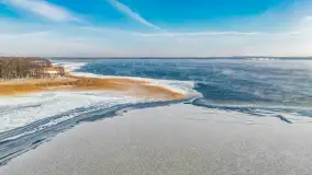 Zima nad jeziorem Dargin, styczeń 2024 r. - zdjęcie 14