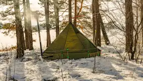 Biwak ekipy Mazury24 nad jeziorem Kruklin, styczeń 2024 r. - zdjęcie 26