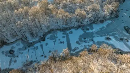 Mix ujęć z drona, jesień 2023, zima 2023/2024