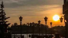 Zachód słońca w Mikołajkach, luty 2024 r. - zdjęcie 21