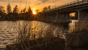 Zachód słońca w Mikołajkach, luty 2024 r. - zdjęcie 8