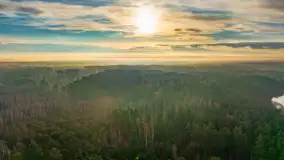 Wschód słońca nad jeziorem Wydmińskim, luty 2024 r. - zdjęcie 8