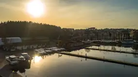 Późne popołudnie nad portami w Wilkasach, luty 2024 - zdjęcie 26