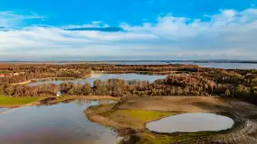 Przedwiośnie i mazurskie rozlewiska na polach i łąkach, luty 2024 r. - zdjęcie 18