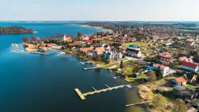Mazury z lotu ptaka, Rydzewo, Bogaczewo, jezioro Boczne - zdjęcie 1