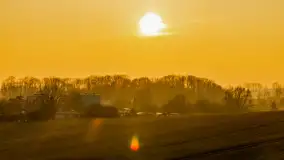 Zachód słońca nad Mazurskimi polami, Wopławki, marzec 2024 r. - zdjęcie 24