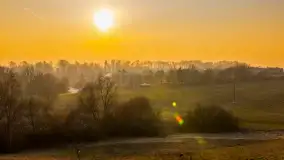 Zachód słońca nad Mazurskimi polami, Wopławki, marzec 2024 r. - zdjęcie 11