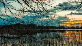 Zachód słońca nad jeziorem Głęboka Kuta, marzec 2024 r. - zdjęcie 29