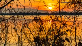 Zachód słońca nad jeziorem Tajty, marzec 2024 r. - zdjęcie 16