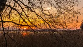 Zachód słońca nad jeziorem Tajty, marzec 2024 r. - zdjęcie 8