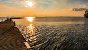 Jezioro Dargin przed zachodem słońca, marzec 2024 r. - zdjęcie 13