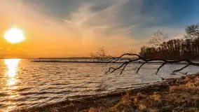 Jezioro Dargin przed zachodem słońca, marzec 2024 r. - zdjęcie 55