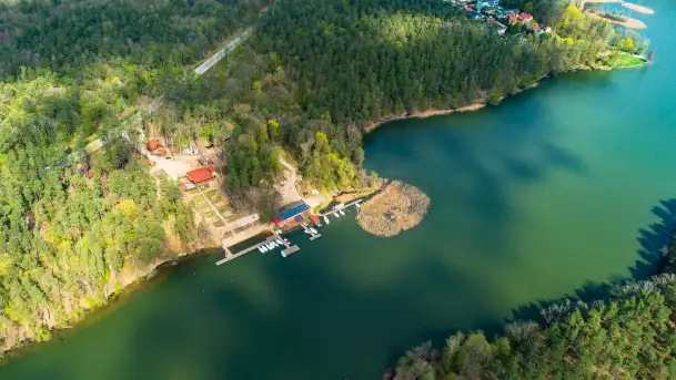 Ruciane-Nida, jezioro Nidzkie i OW Wodnik, wiosennie z drona - zdjęcie 9