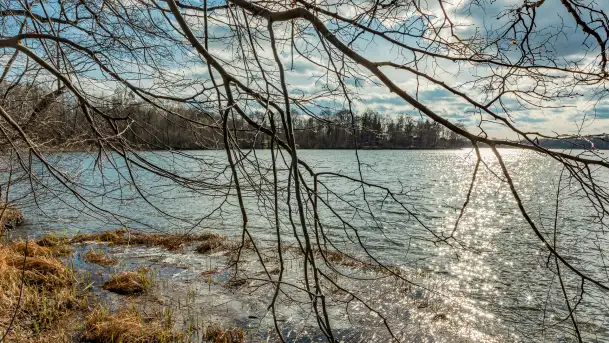 Jezioro Ublik Wielki i połączenie z Ublikiem Małym, marzec 2024 r. - zdjęcie 5