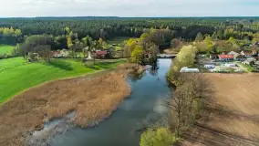 Młyn wodny i jaz we wsi Krutyński Piecek, kwiecień 2024 r. - zdjęcie 18