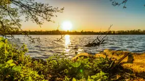 Zachód słońca nad jeziorem Salęt, kwiecień 2024 r. - zdjęcie 52