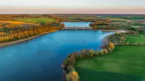 Zachód słońca nad jeziorem Salęt, kwiecień 2024 r. - zdjęcie 45