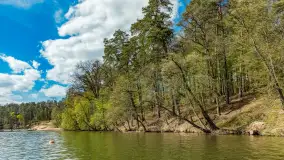 Zdjęcia: Atrakcyjne noclegi w domkach nad jeziorem Nidzkim: Ośrodek Wypoczynkowy Wodnik - zdjęcie 12