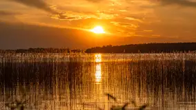 Zachód słońca nad jeziorem Święcajty, kwiecień 2024 r. - zdjęcie 30