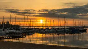 Wschód słońca w PTTK Wilkasy, jezioro Niegocin, maj 2024 r. - zdjęcie 7