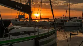 Wschód słońca nad jeziorem Niegocin, AZS Wilkasy, maj 2024 r. - zdjęcie 4