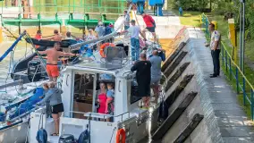 Śluza Guzianka I przed remontem, sierpień 2018 rok - zdjęcie 14