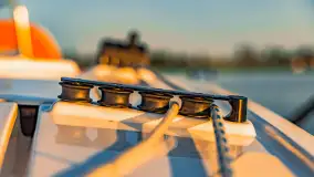 Zachód słońca nad jeziorem Ryńskim z pokładu żaglówki, czerwiec 2024 r. - zdjęcie 8