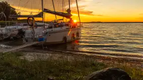Zachód słońca w przystani Rajcocha, lipiec 2024 r. - zdjęcie 6