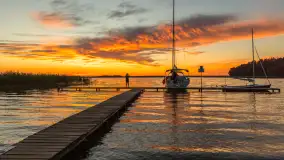 Zachód słońca w przystani Rajcocha, lipiec 2024 r. - zdjęcie 9